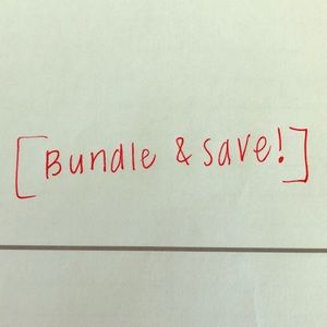 Offer me and bundle for more savings!!